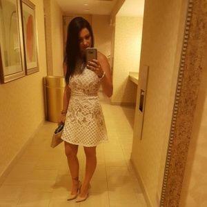 White lace dress